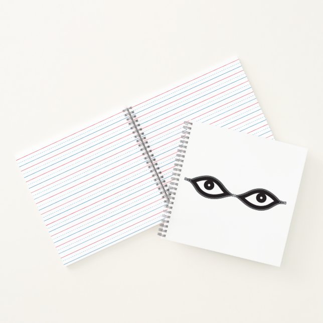 Zipper Eyes Notizbuch (Innenseite)