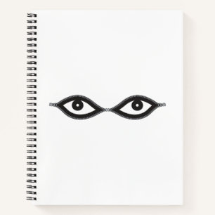 Zipper Eyes Notizbuch
