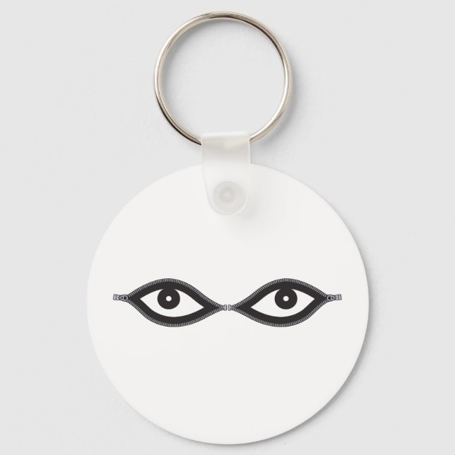 Zipper Eyes Schlüsselanhänger (Vorderseite)
