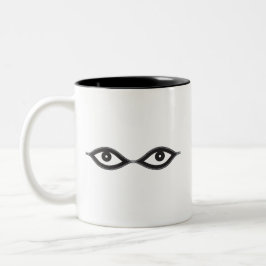 Zipper Eyes Zweifarbige Tasse