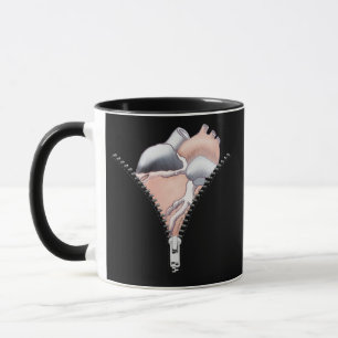 Zipper Heart Tasse
