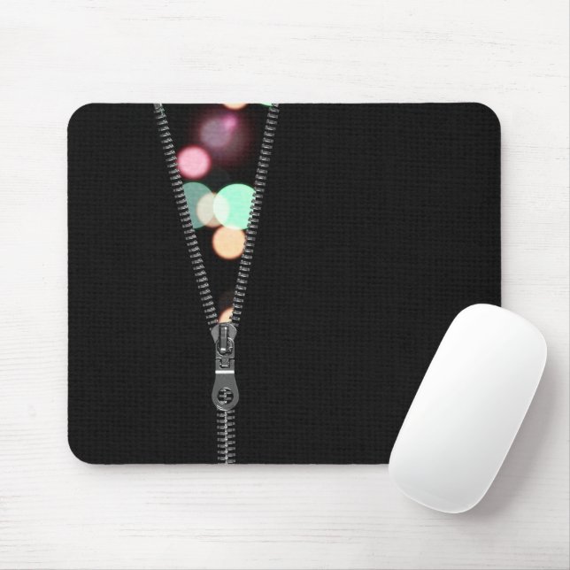 Zipper mit Bokeh Lights Mousepad (Mit Mouse)