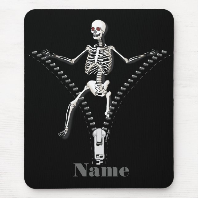Zipper Skeleton Mousepad (Vorne)