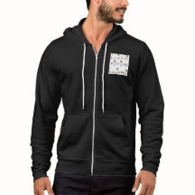 Zipperte Hoodie mit 3-Wege-Schaltdiagrammen