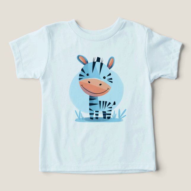 Zippity the Zebra - Joli Safari Baby Bodysuit (Design Recto)