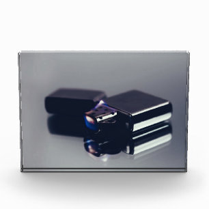 Zippo-Feuerzeug. Fine Art Fotoblock