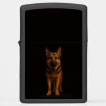 Zippo-Feuerzeug mit Deutschem Schäferhund