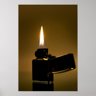 Zippo Feuerzeug. Schöne Kunst Poster