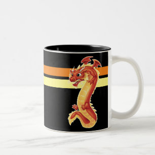 Zippy Dragon Zweifarbige Tasse