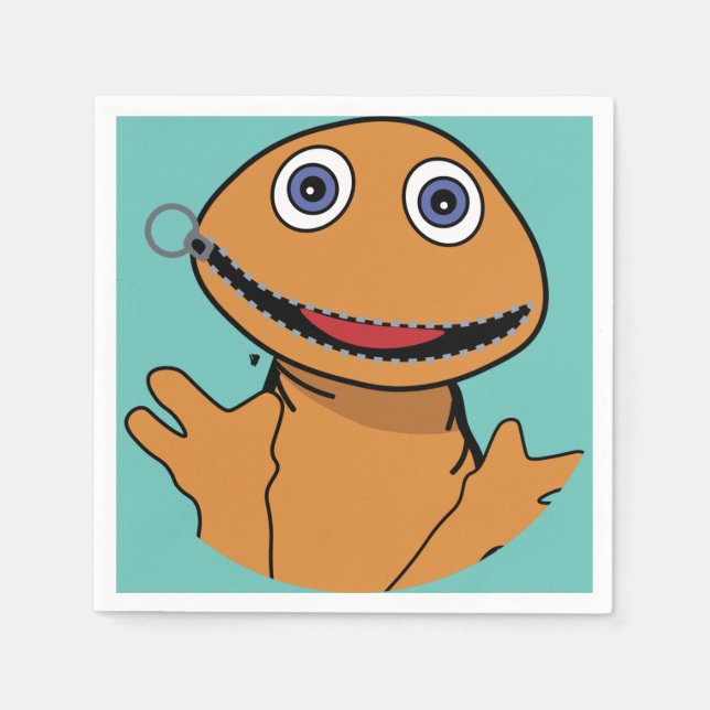 Zippy Rainbow | 1070 Klassik | Chatty People T-Shi Serviette (Vorderseite)
