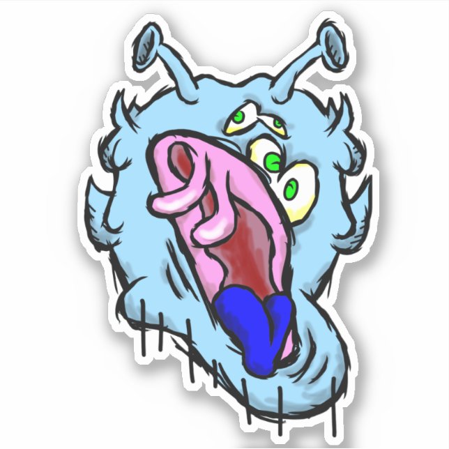 Zippy Trippy Alien Dazs Cold Sticker (Vorderseite)