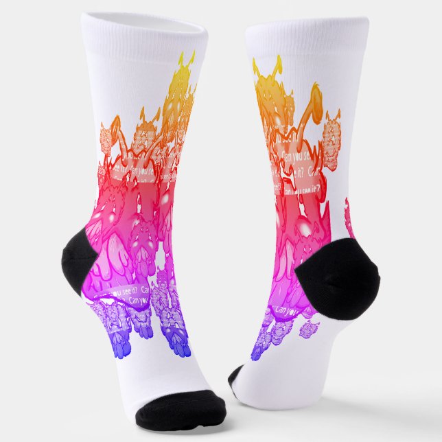 Zippy Trippy Alien Dazs Green Tooth Socken (Gewinkelt)