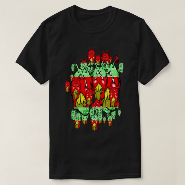 Zippy Trippy Alien Dazs Green Tooth T-Shirt (Design vorne)