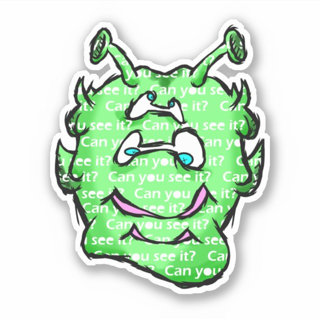 Zippy Trippy Alien Dazs können Aufkleber (Vorderseite)