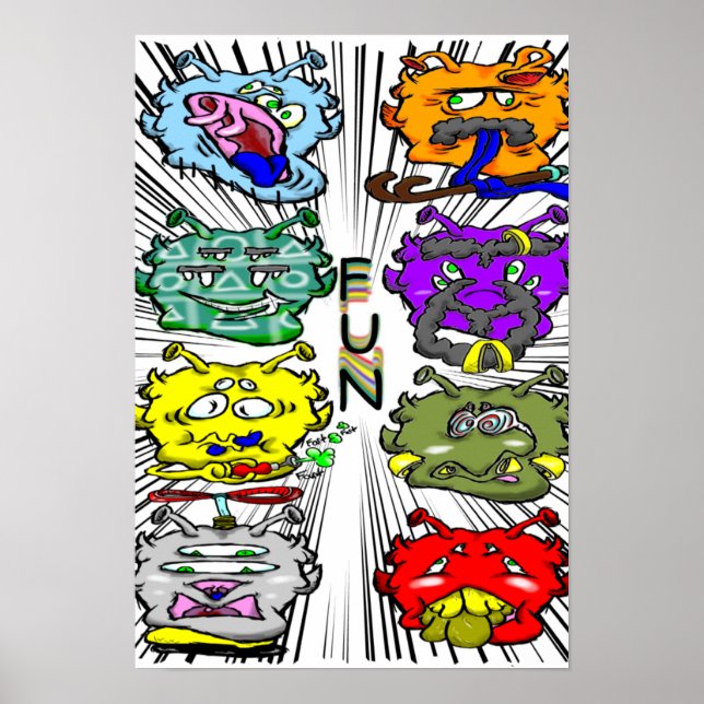 Zippy Trippy Alien Dazs Spaß Poster (Vorne)