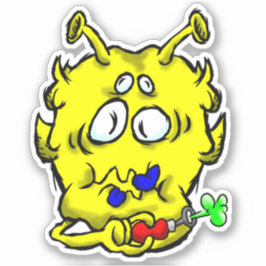 Zippy Trippy Alien Dazs Toot Sticker