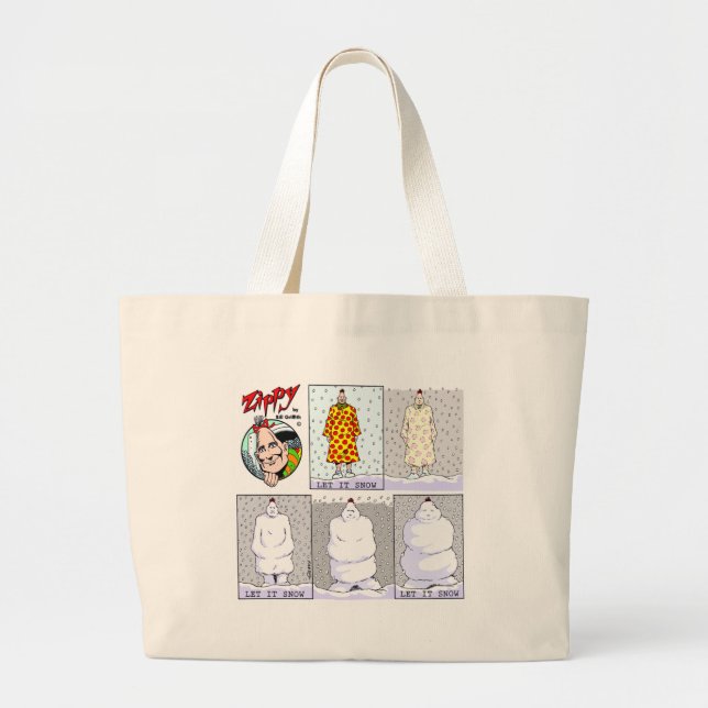 Zippy WeihnachtsTaschen-Tasche Jumbo Stoffbeutel (Vorne)
