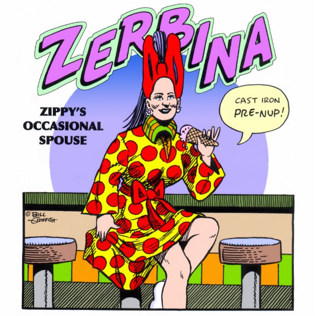 Zippys gelegentlicher Gatte, Zerbina Freistehende Fotoskulptur (Vorne)