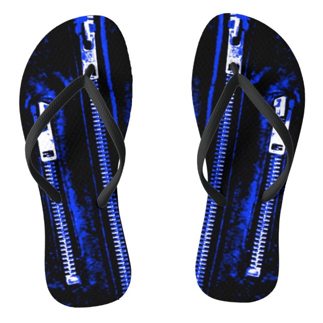 Zips Blue Print Flip Flops (Fußbett)