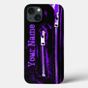 Zips Purple print Nom coque iphone