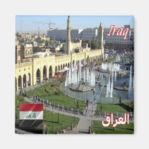 zIQ004 ERBIL, Irak, Ansicht auf SHAR PARK, Kühlsch Magnet