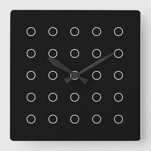 "Zircles"-Uhr Quadratische Wanduhr (Vorderseite)