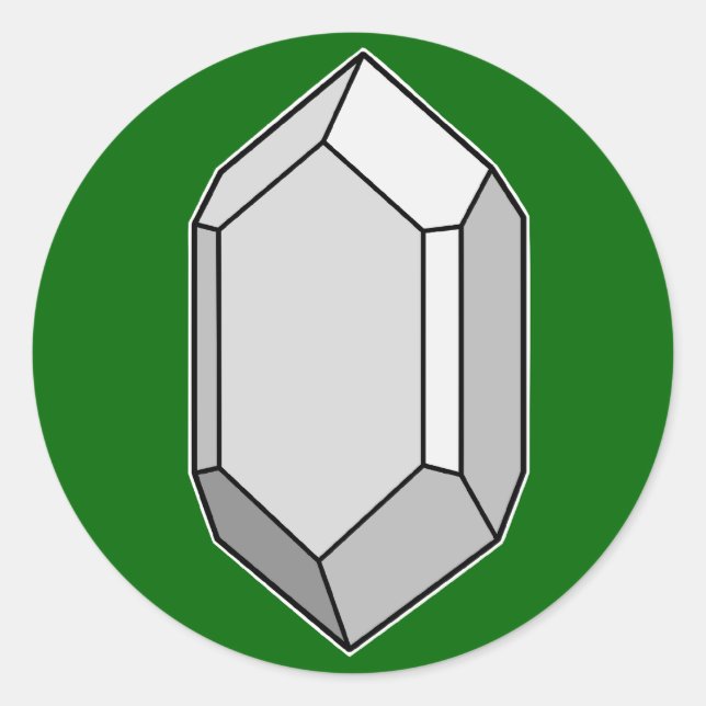 Zircon Runder Aufkleber (Vorderseite)