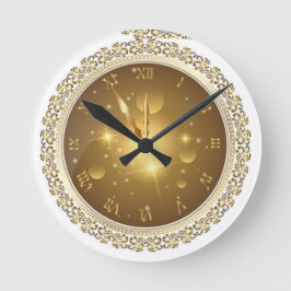 "Zirkadisches Glühen: Rundwand-Uhr mit Illuminatio Runde Wanduhr