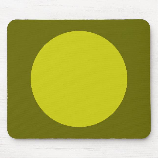 Zirkel - Bananen und Deep Olive Mousepad (Vorne)