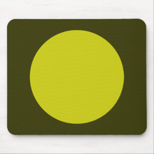 Zirkel - Bananen und dunkles Olive Mousepad