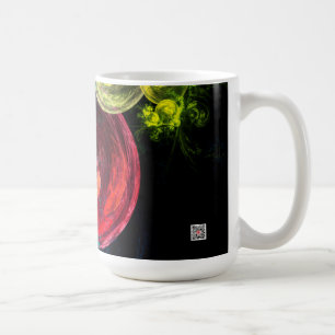 Zirkel der abstrakten Kunstgalaxie Kaffeetasse