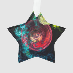 Zirkel der abstrakten Kunstgalaxie Ornament