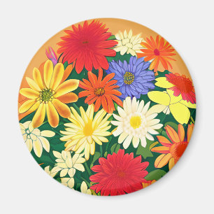 Zirkel der Blume, der farbigen Säulen und der Aste Magnet