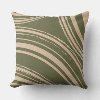 Zirkel der grünen Olive Sand Wave Kissen