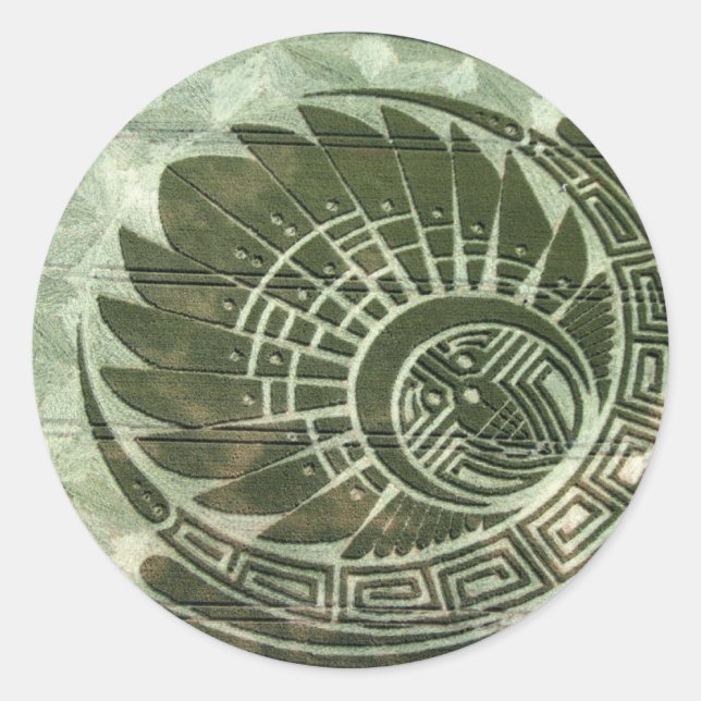 Zirkel der künstlerischen Kultur Runder Aufkleber (Vorderseite)