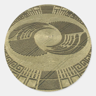 Zirkel der künstlerischen Kultur Runder Aufkleber