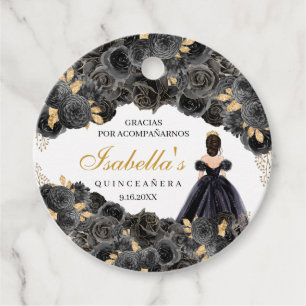 Zirkel der schwarzen und goldenen Flora Geschenkanhänger