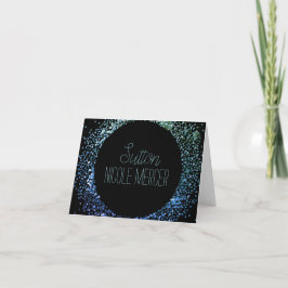 Zirkel des blauen Glitzer