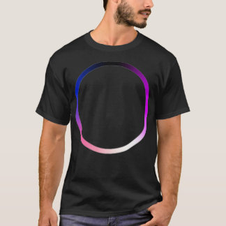 Zirkel des Genderfluid-Stachelfarben T-Shirt