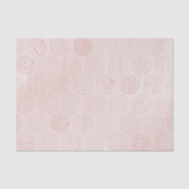 Zirkel des rosa Stoffes Seidenpapier