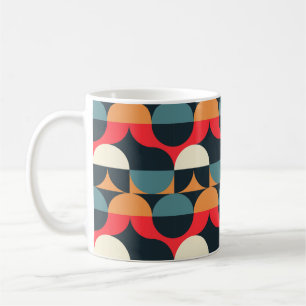 Zirkel Illusion nahtloses Muster. Kaffeetasse