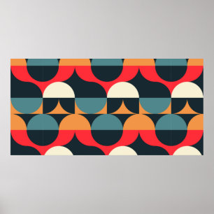 Zirkel Illusion nahtloses Muster. Poster