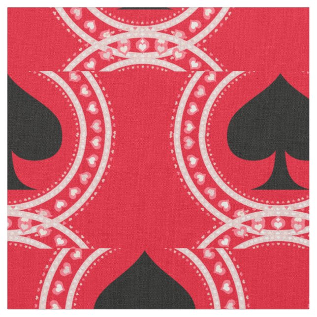 Zirkeln Schwarz Spade Thunder_Cove Stoff (Nahaufnahme)