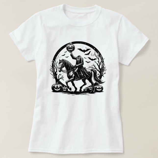 Zirkulardesign des kopflosen Horsemans T-Shirt (Design vorne)