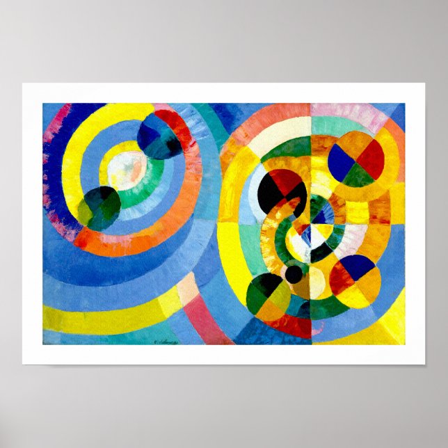 Zirkuläre Formen von Robert Delaunay Poster (Vorne)