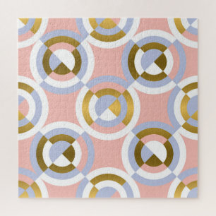 Zirkuläre geometrische Formen: farbenfrohe Vintage