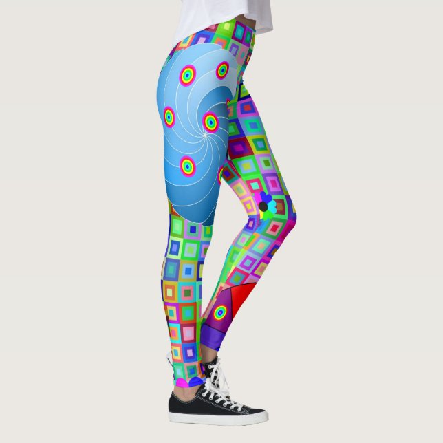 Zirkuläre Leggings (Rechts)