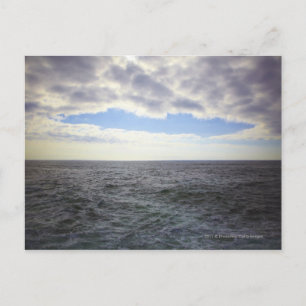 Zirkuläre Wolken über dem Atlantik Postkarte