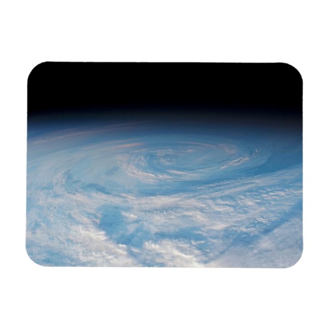 Zirkuläre Wolkenbildung über den Südpazifik. Magnet (Horizontal)