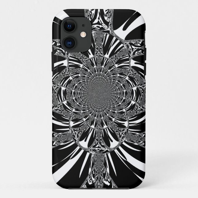 Zirkuläre Zebra Kaleidoskop Kunst Print Case-Mate iPhone Hülle (Rückseite)